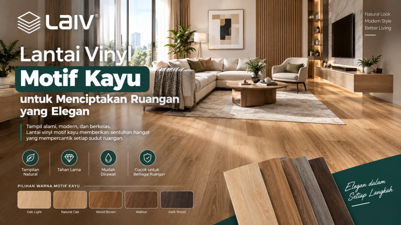 Lantai Vinyl Motif Kayu untuk Menciptakan Ruangan yang Elegan