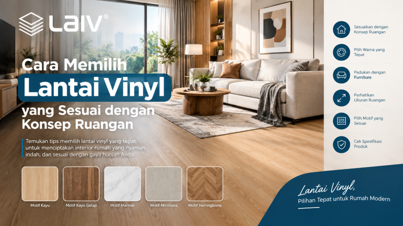 Cara Memilih Lantai Vinyl yang Sesuai dengan Konsep Ruangan