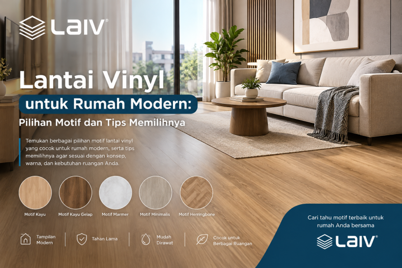 Lantai Vinyl untuk Rumah Modern: Pilihan Motif dan Tips Memilihnya